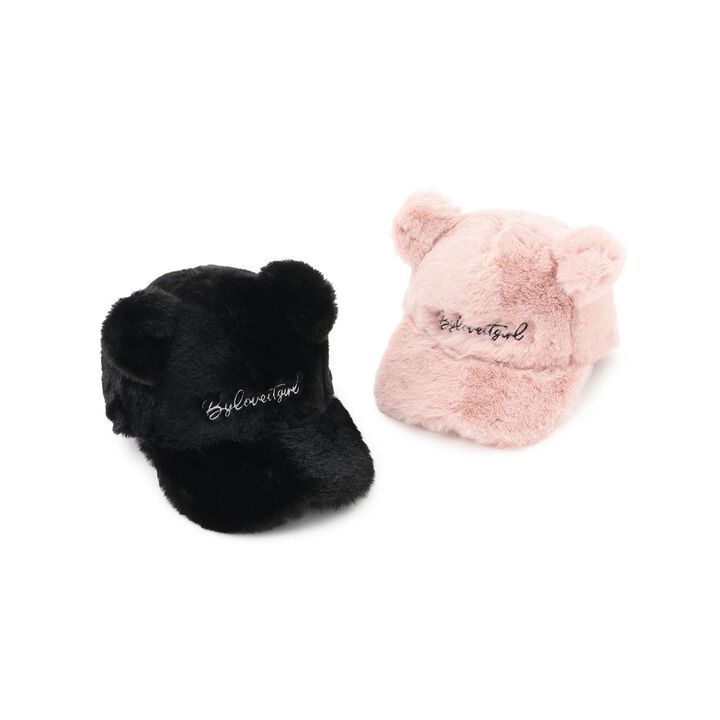 Furry Cap with Ears,Black, medium image number 6