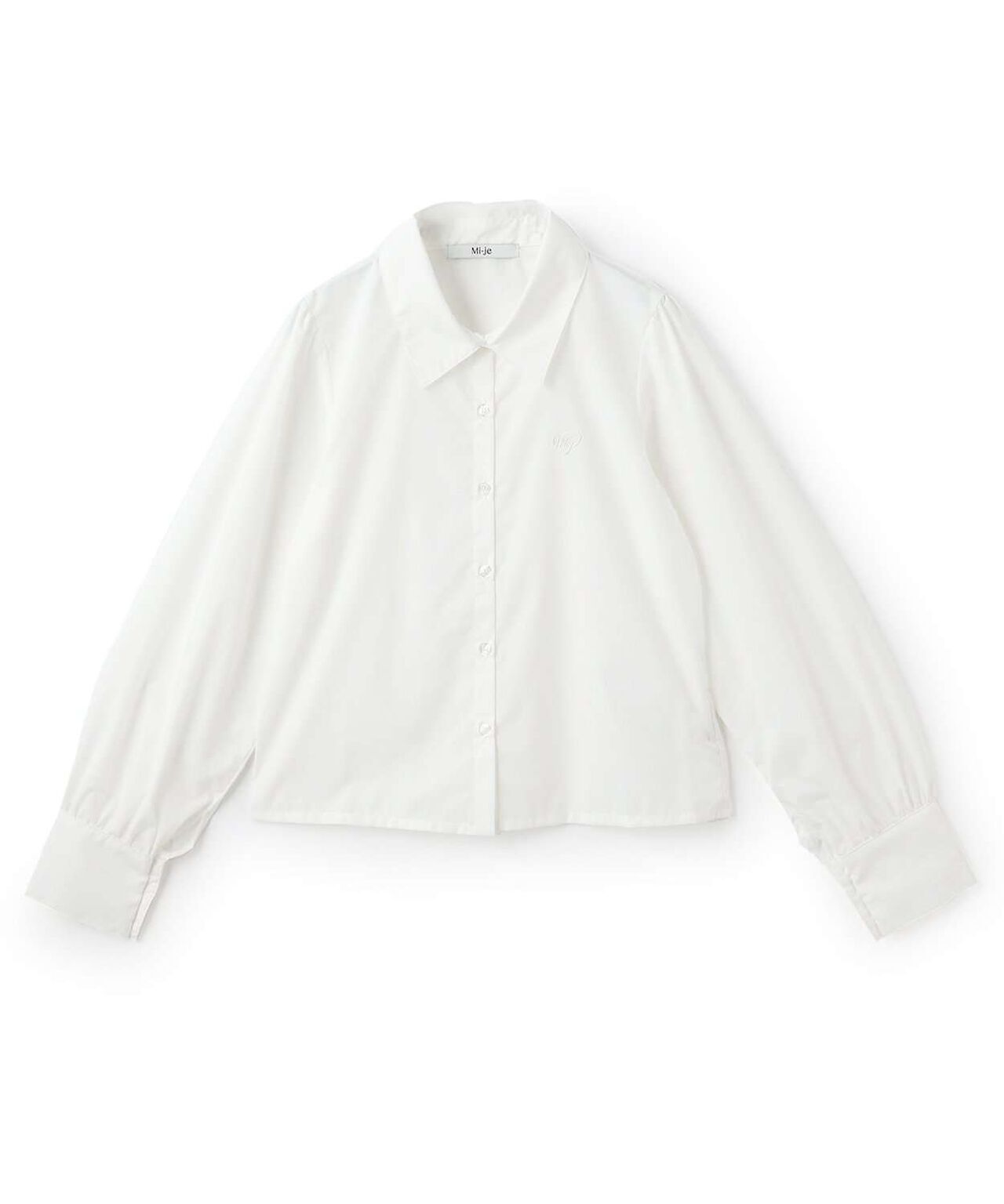 Bow Tie Logo Embroidery Shirt,Off white, large image number 7