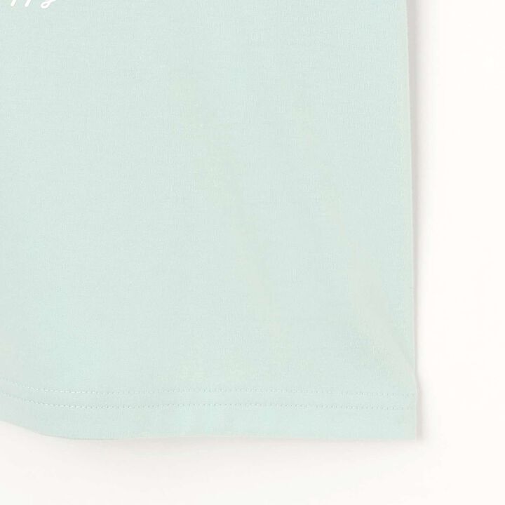 Tulle Sleeve Color Block Numbered Short Sleeve T-Shirt,Emerald green, medium image number 5