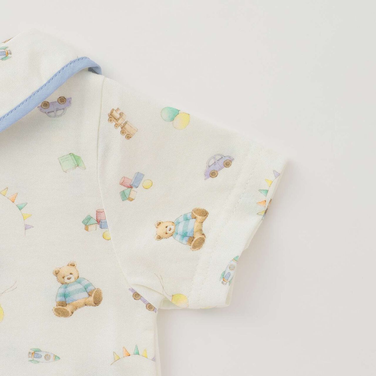 TOYS Boys Short-Sleeve Romper [Made in Japan],Blue, large image number 3