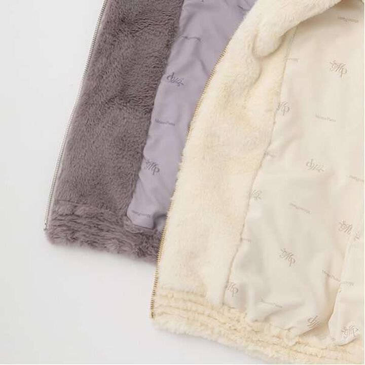 Fluffy Fleece Jacket,Ivory, medium image number 7