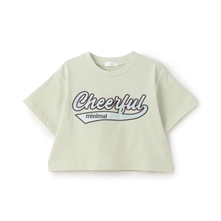 100% Cotton Logo Appliqu&eacute; Cropped Short Sleeve T-Shirt,Black, medium image number 16