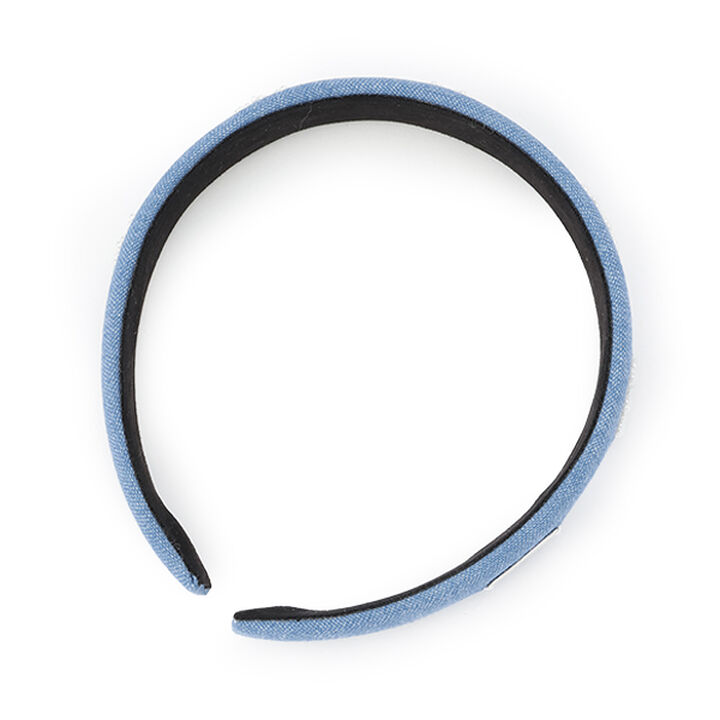 Ribbon Parts Puffy Headband,Blue, medium image number 0