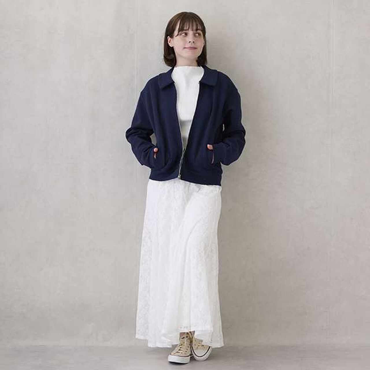 [Link] Lace Skirt,Off white, large image number 0