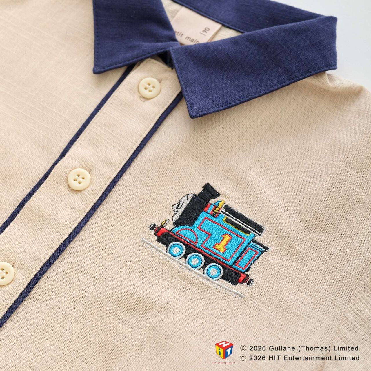 [Thomas the Tank Engine] Short-Sleeve Shirt,Pearl white, large image number 13