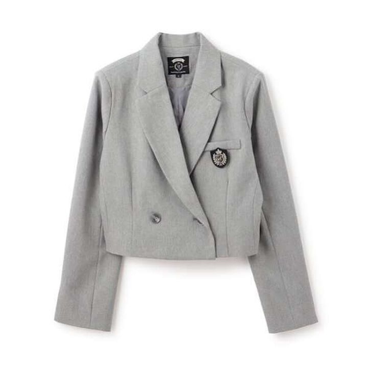 Graduation Attire Bolero Jacket with Emblem,Light beige, medium image number 16