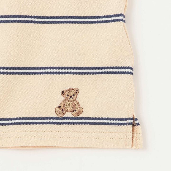 Link Stripe Pattern Rugby Long Sleeve T-Shirt,Navy, medium image number 16