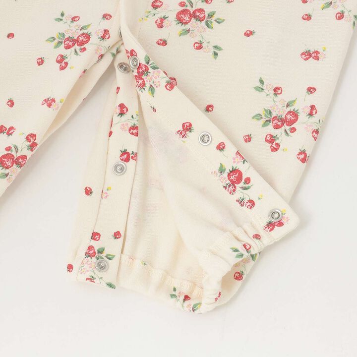 Wild Strawberry 2WAY Romper [Organic] [Made in Japan],Pearl white, medium image number 7