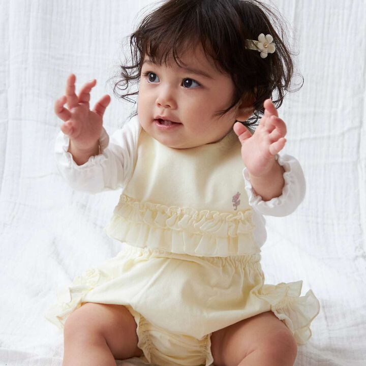 KP Bunny Ear Gift Bag Set: Bib & Bloomers,Off white, medium image number 10