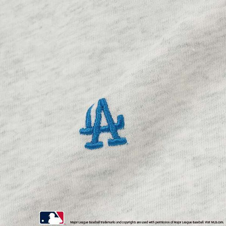 [MLB] Logo Embroidery T-Shirt,Smoke white, medium image number 9