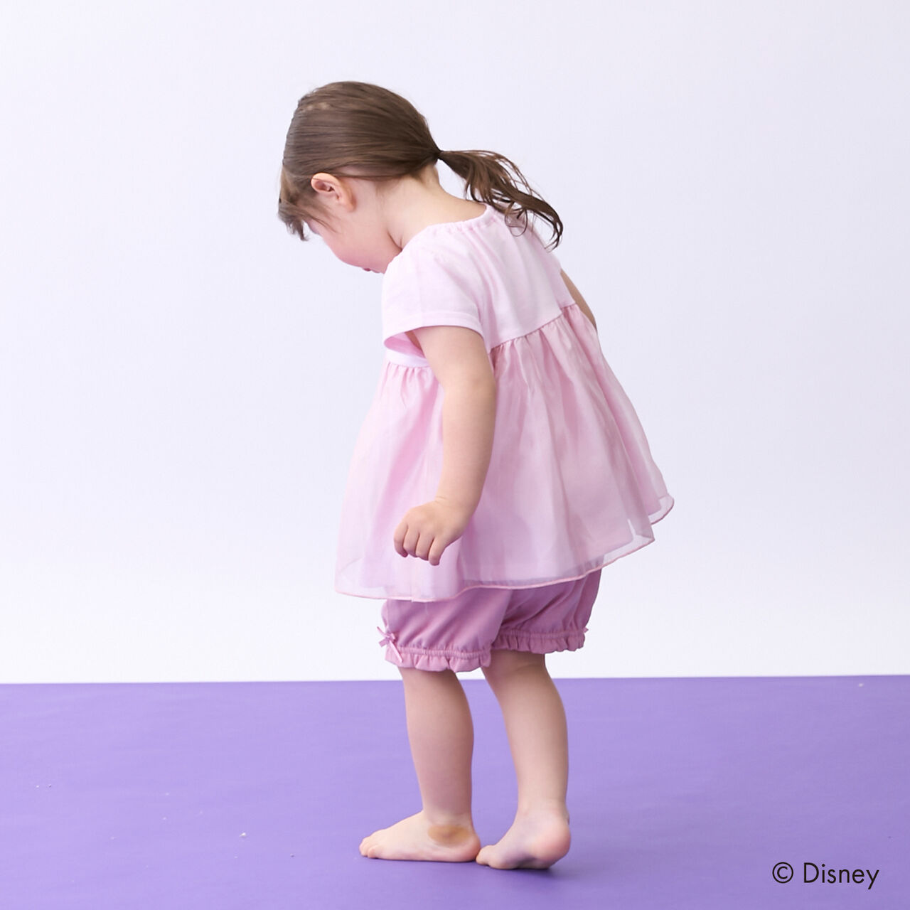 [Disney] Puff Sleeve Pajamas,Pearl white, large image number 2