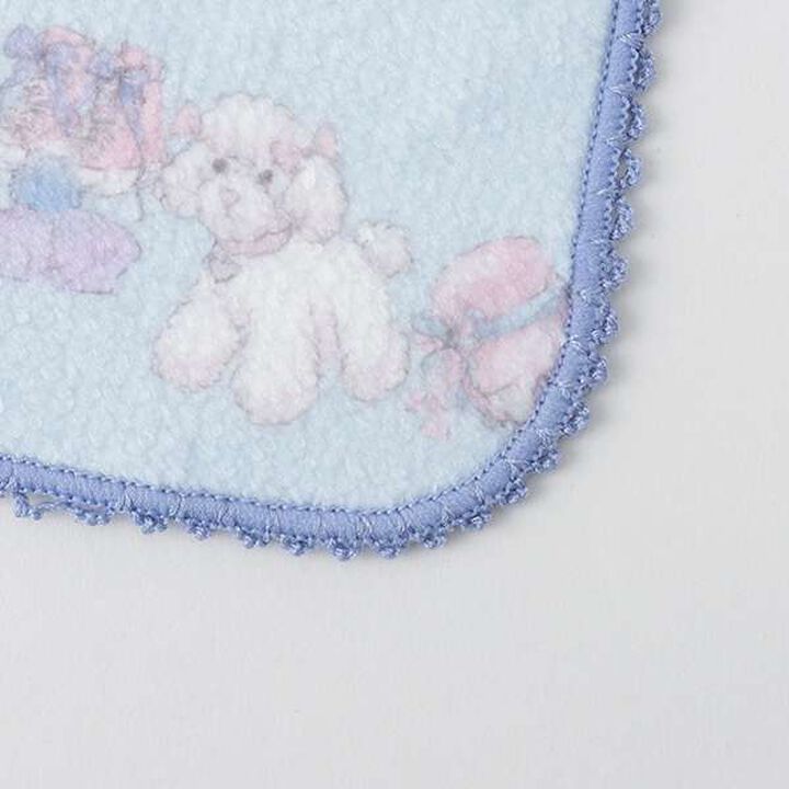 Shopping Pattern Hand Towel,Light blue, medium image number 2