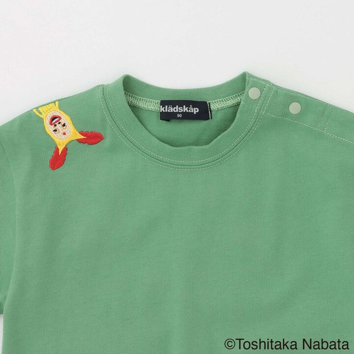 [Kobito Zukan] Pocket Short Sleeve T-Shirt,Green, medium image number 2