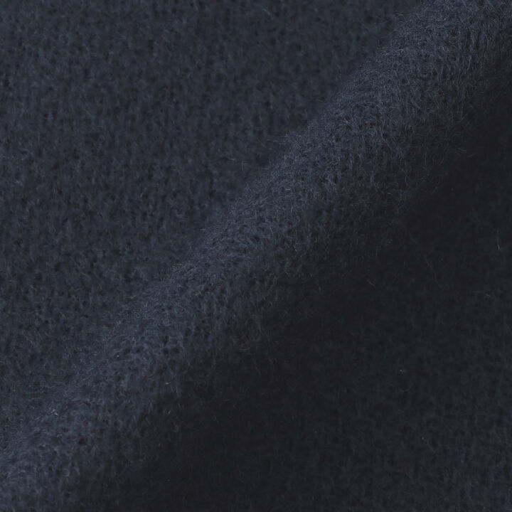 [Anti-Static Finish] Cashmere Touch Checkered Scarf,Navy, medium image number 7