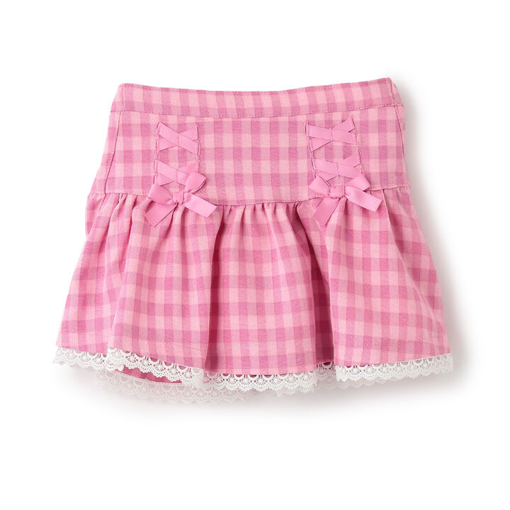Laced Ribbon Skirt,Pink, medium image number 7