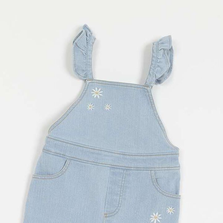 [Link] Flower Embroidery Overalls (Kids),Ivory, medium image number 13