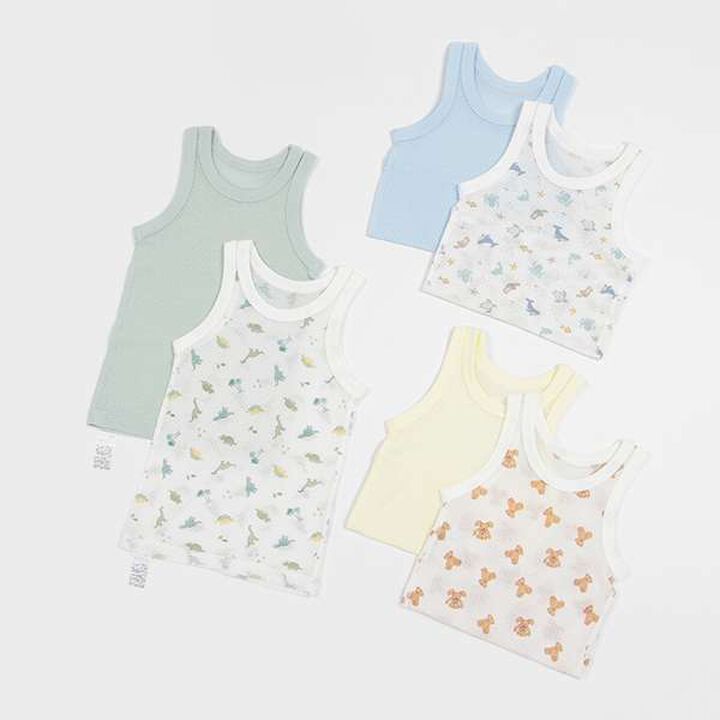 Mesh Tank Undergarment 2P,Light blue, medium image number 7