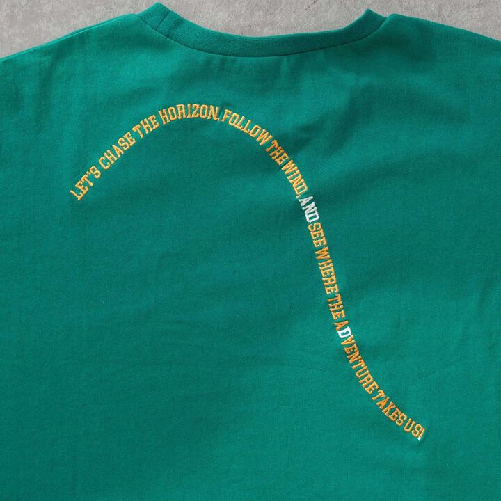 [100% Cotton] D-Jockey Print Short-Sleeve T-Shirt,Green, medium image number 6