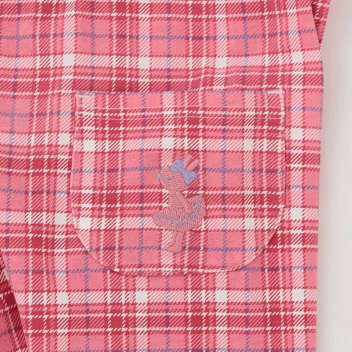 Bear Jersey Check Print Full-Length Leggings,Navy, medium image number 3