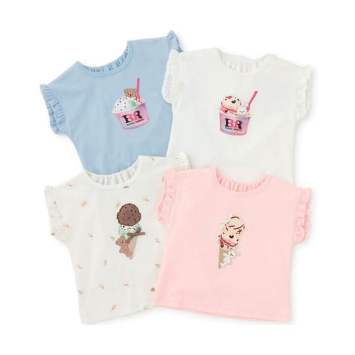 [31 Ice Cream] Cool Sensation Graphic Short Sleeve T-Shirt,Dark red, medium image number 24