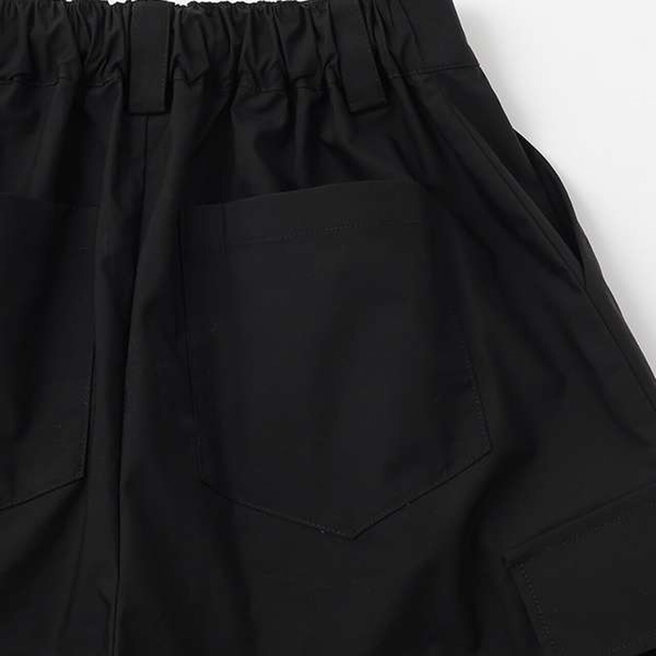 [LTXC] Water-Repellent 2 WAY Half Cargo Pants,Black, large image number 13