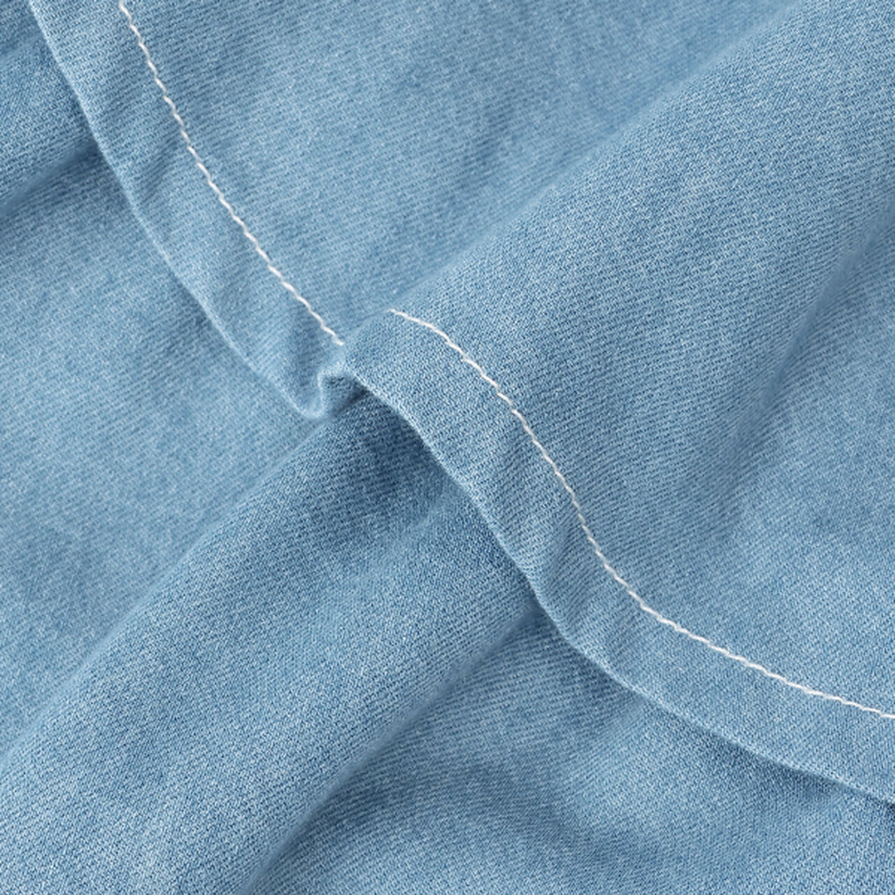 Drawstring Tiered Skirt with Shorts,Light blue, large image number 14