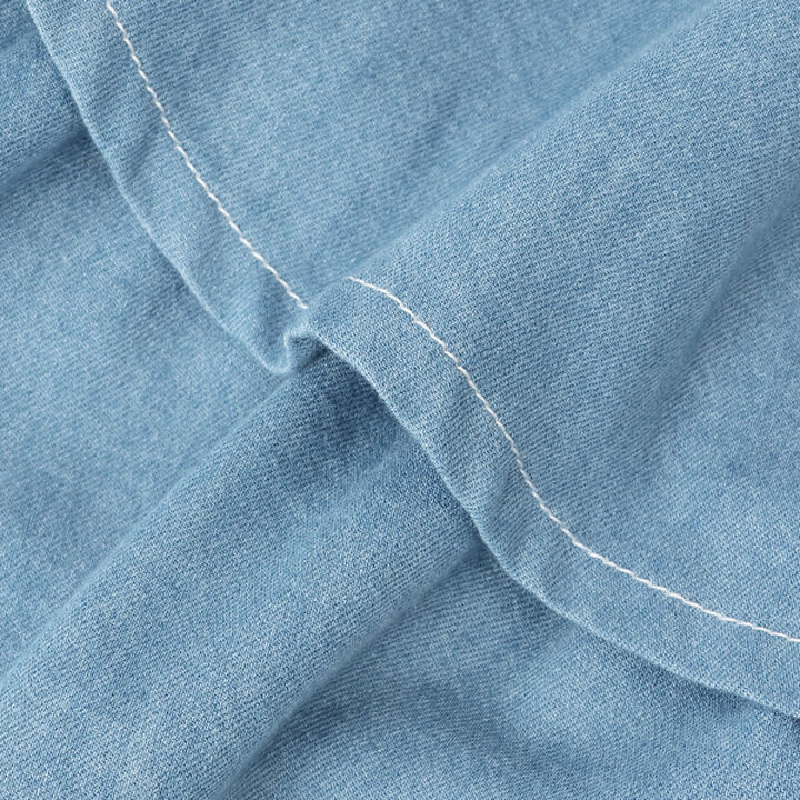 Drawstring Tiered Skirt with Shorts,Light blue, medium image number 14