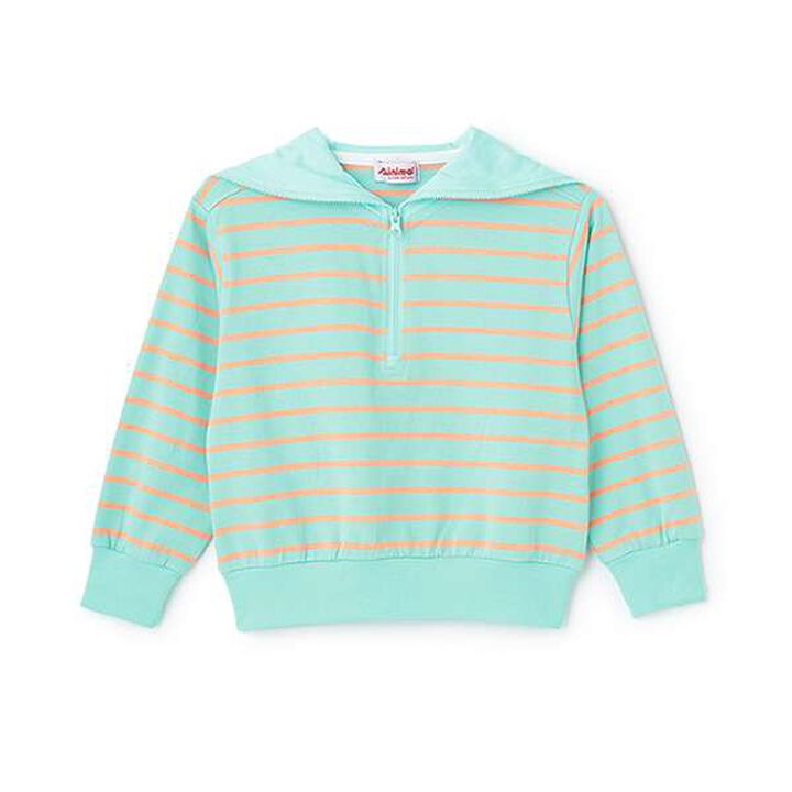 Sailor Collar Pullover,Turquoise, medium image number 3