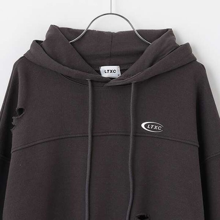 [LTXC] Damage Cropped Parka,Smoke white, medium image number 8