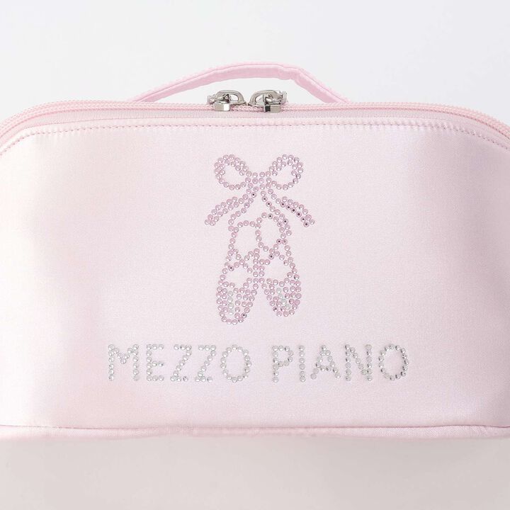 [Ballet] Sparkling Hair & Makeup Pouch,Dark red, medium image number 4