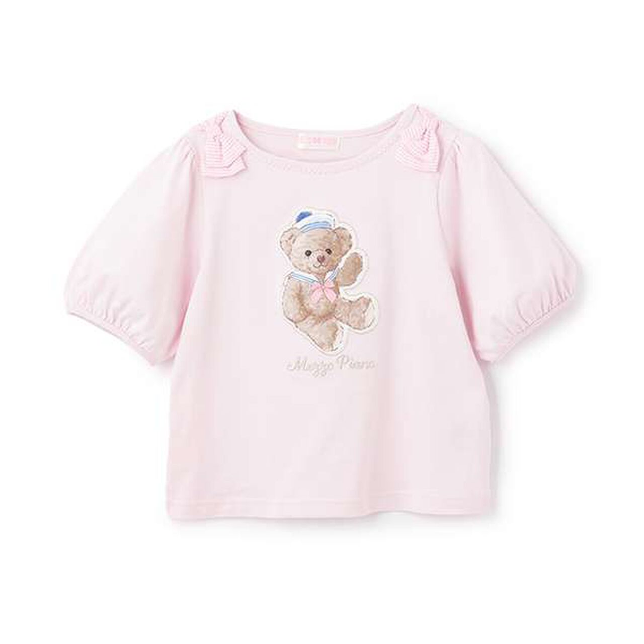 Marine Bear 5-Minute Sleeve T-Shirt,Lilac, large image number 0