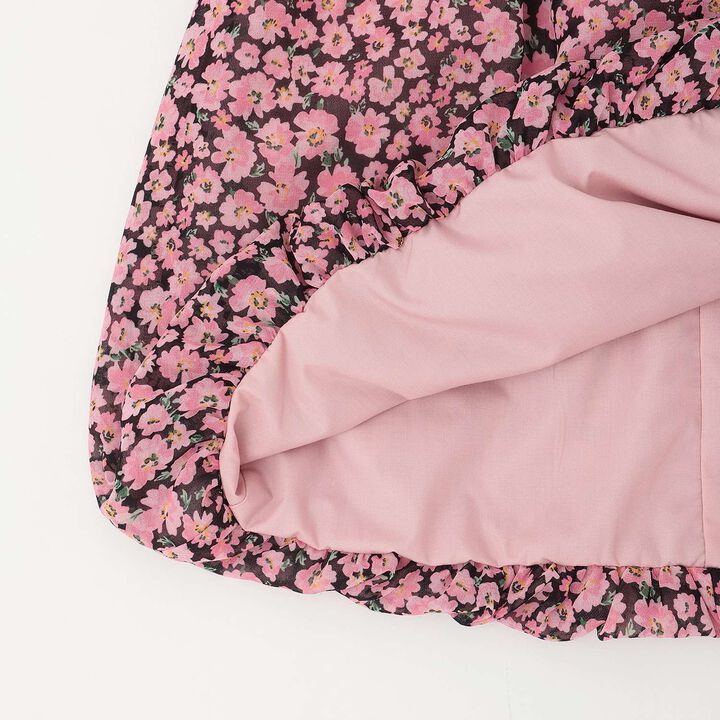 Petite Floral Balloon One-Piece Dress,Pink, medium image number 6