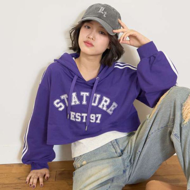 [LTXC/Quick-Dry] Short Parka Inner Wear Set,Purple, medium image number 0