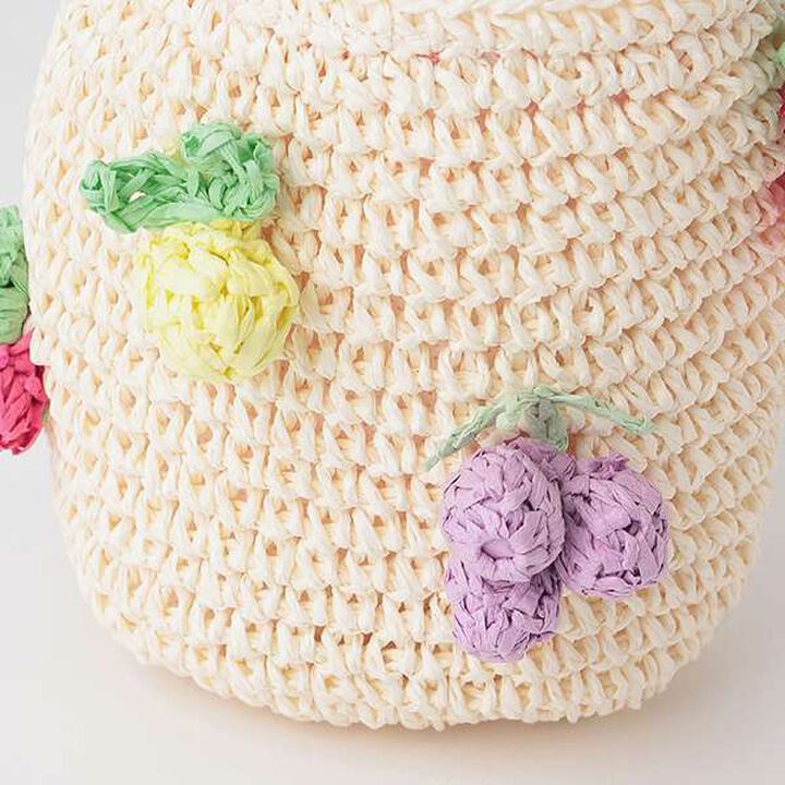 Woven Fruit Bag,Beige, medium image number 6