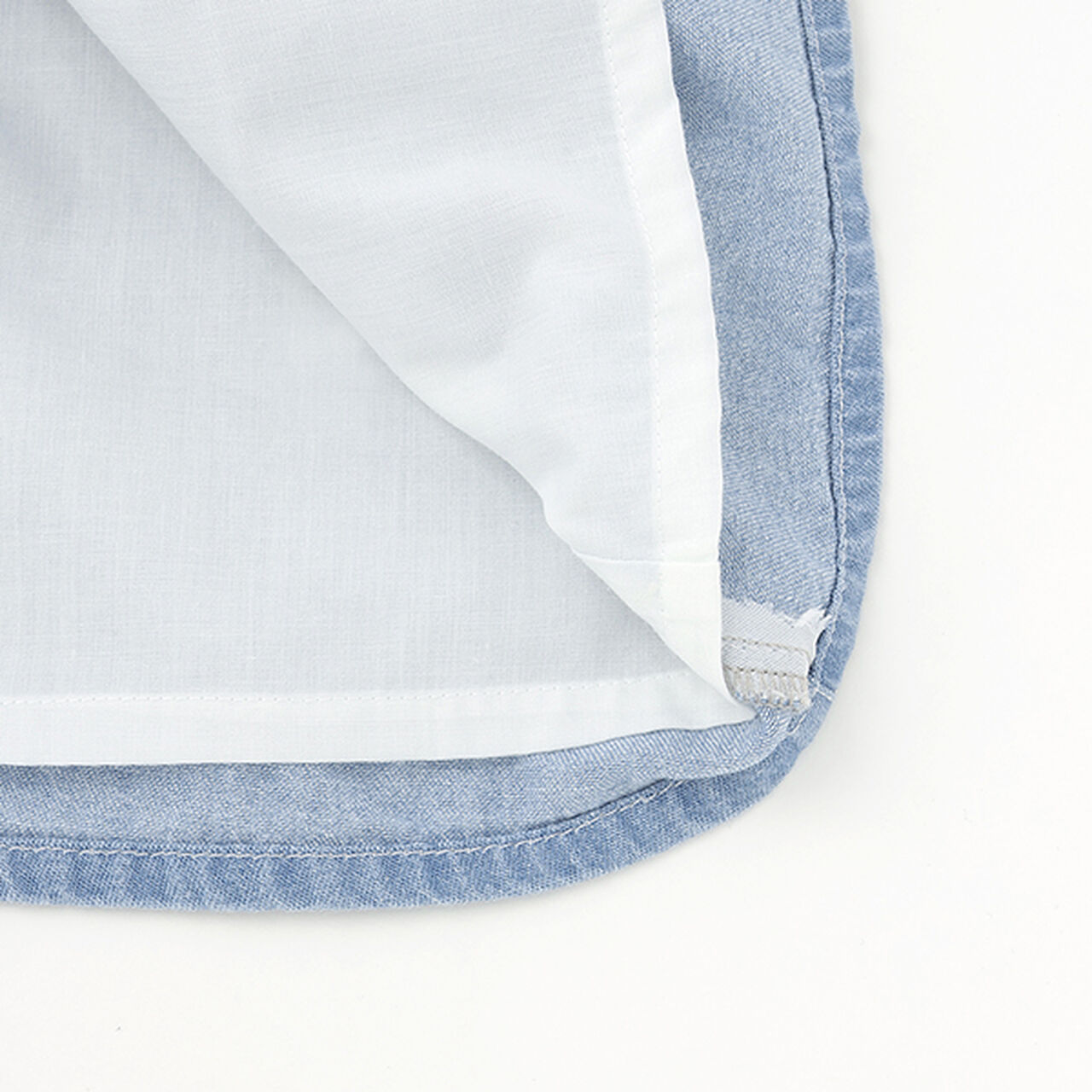 Functional Material Cherry Embroidery Culottes,Light blue, large image number 13