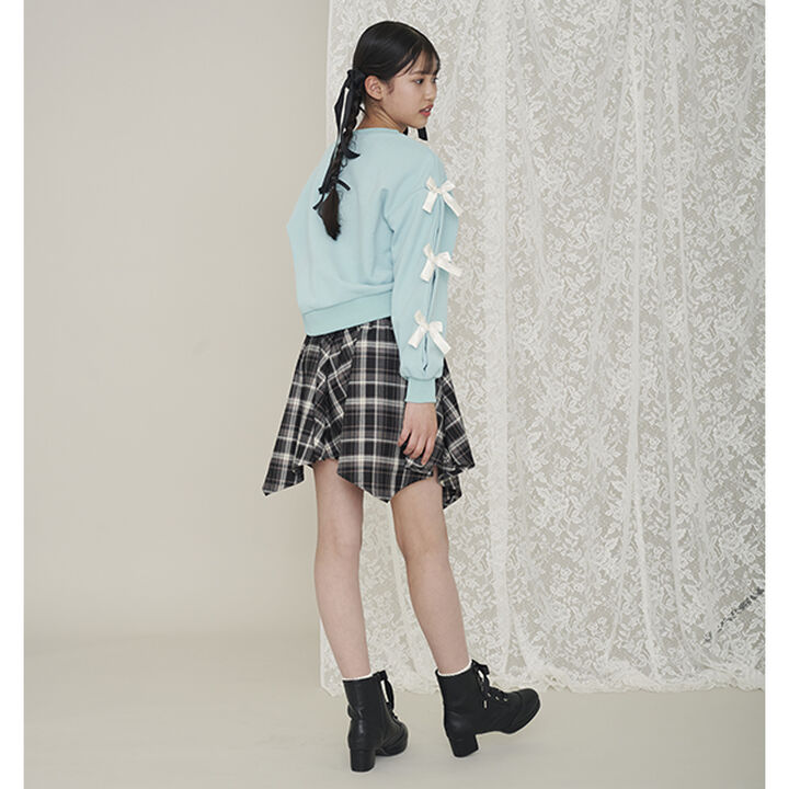 Knot Shirt Style Skirt with Shorts,Black, medium image number 15