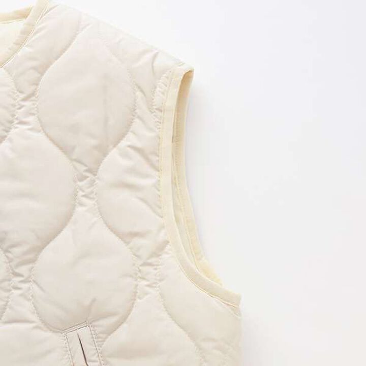 [Mix and Match Series] Quilted Vest,Ivory, medium image number 8