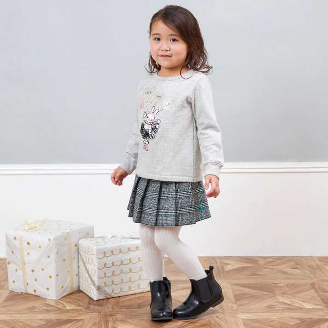 KP Mimi Appliqué Heart Balloon Sweatshirt (80-150),Lavender, large image number 5