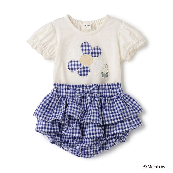[miffy] Floral Appliqu&eacute; Outfit Set,Blue, medium image number 0