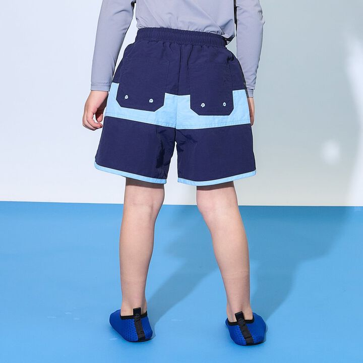 [SWIM] 雙色拼接衝浪褲 [兒童服裝] [童裝] [男童] [女孩],淡卡其色, medium image number 21