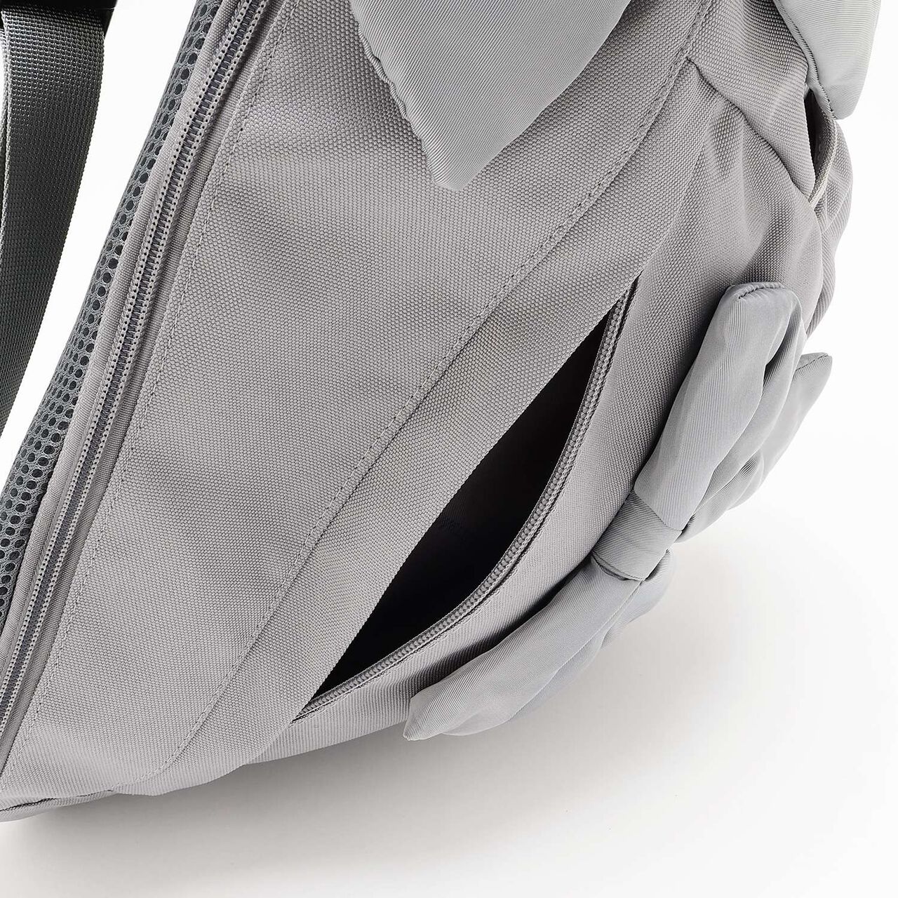 [Water-Repellent] Ribbon One-Shoulder Sling Bag,Black, large image number 9