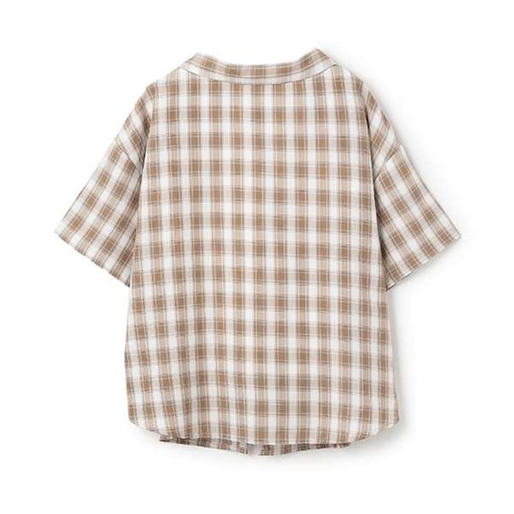 2 WAY Checkered Shirt Set,Black, medium image number 1