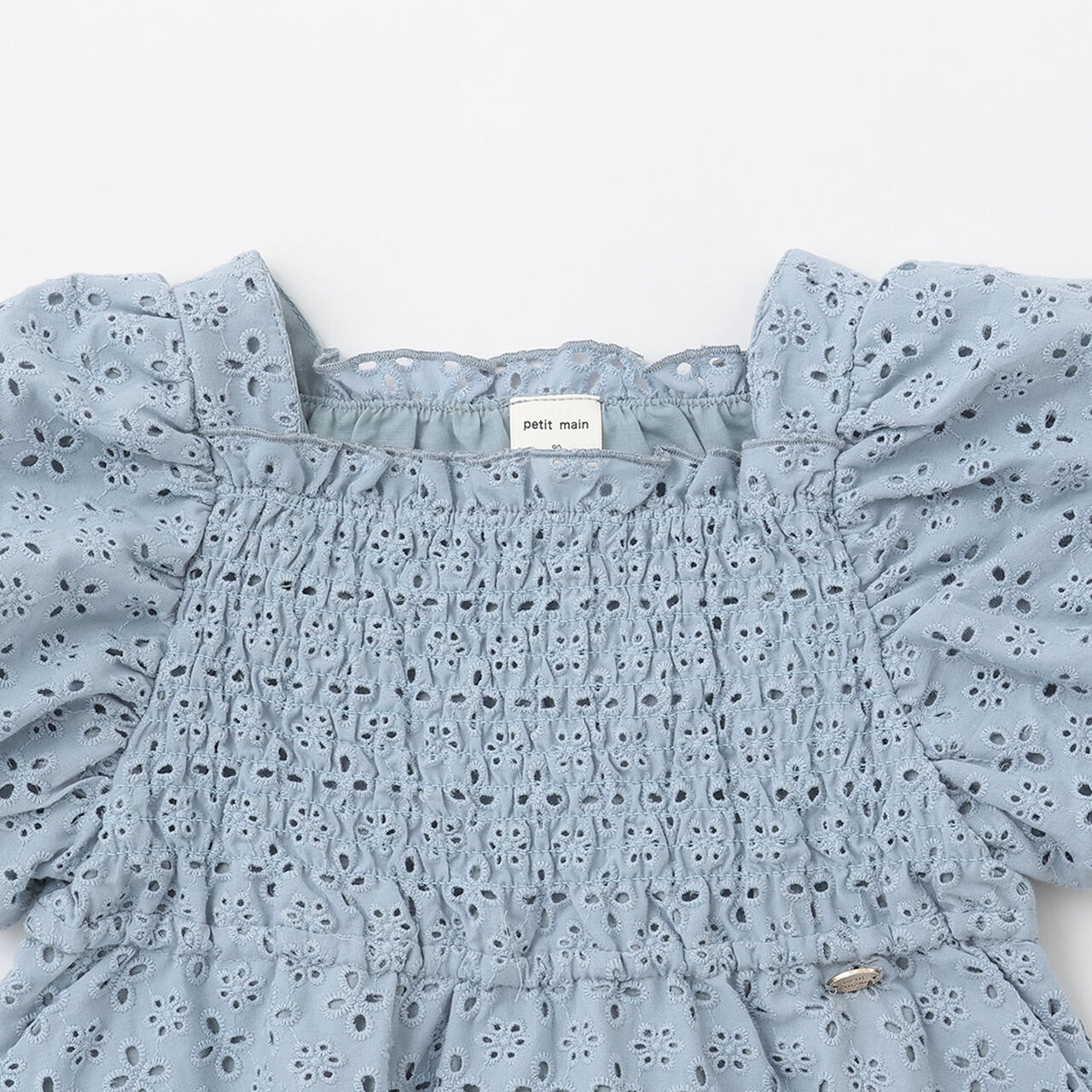 [Link] Lace Puff Sleeve Tunic,Turquoise, large image number 15