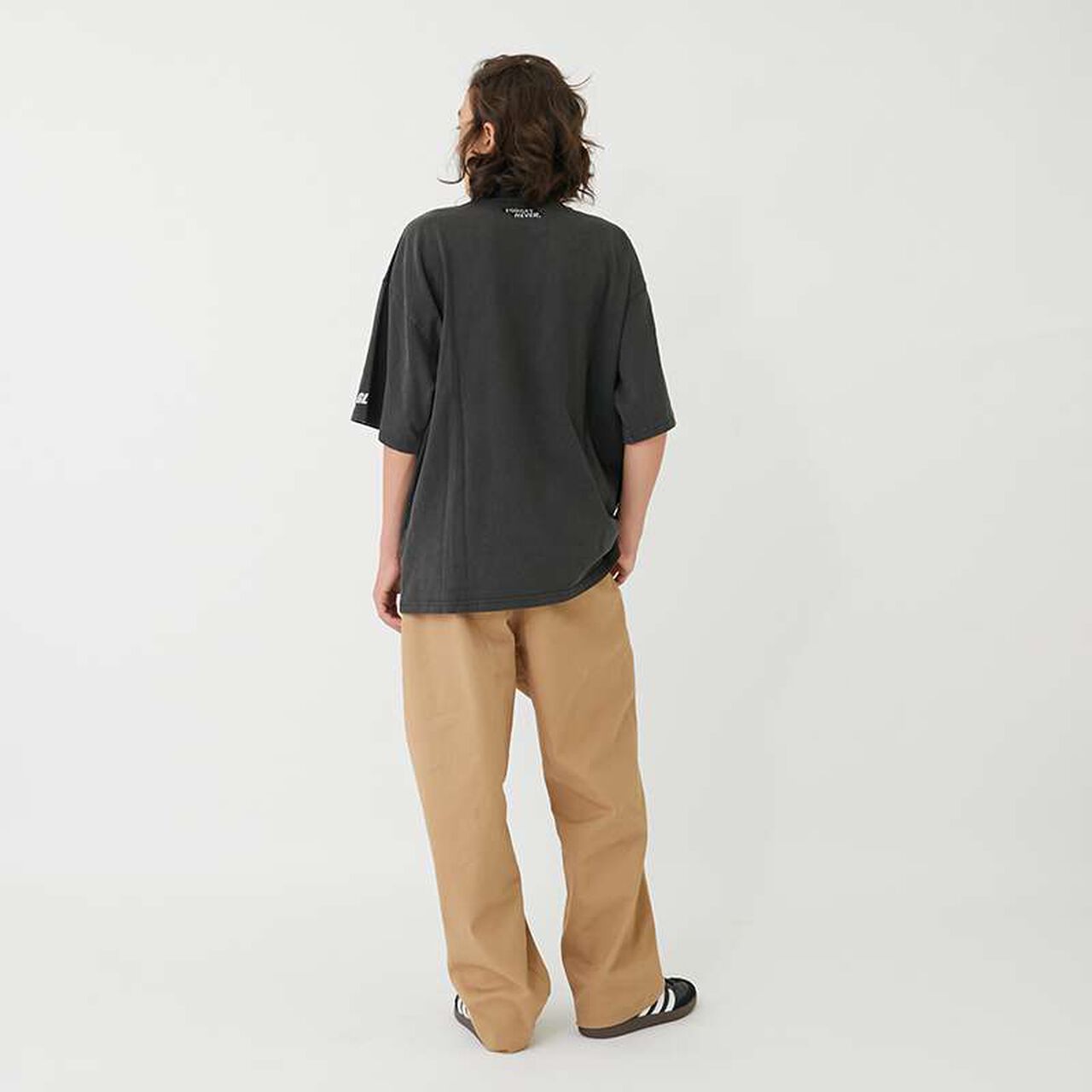 [FORGETNEVER] Heavyweight Pigment-Dyed Printed T-Shirt,Brown, large image number 18