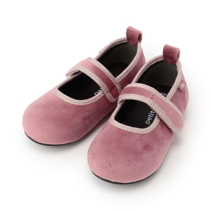 Velour One-Strap Shoes,, medium