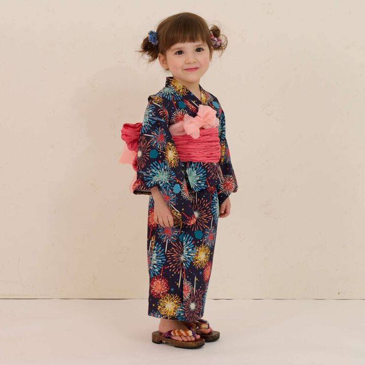 Yukata Set with Fireworks Pattern,, medium