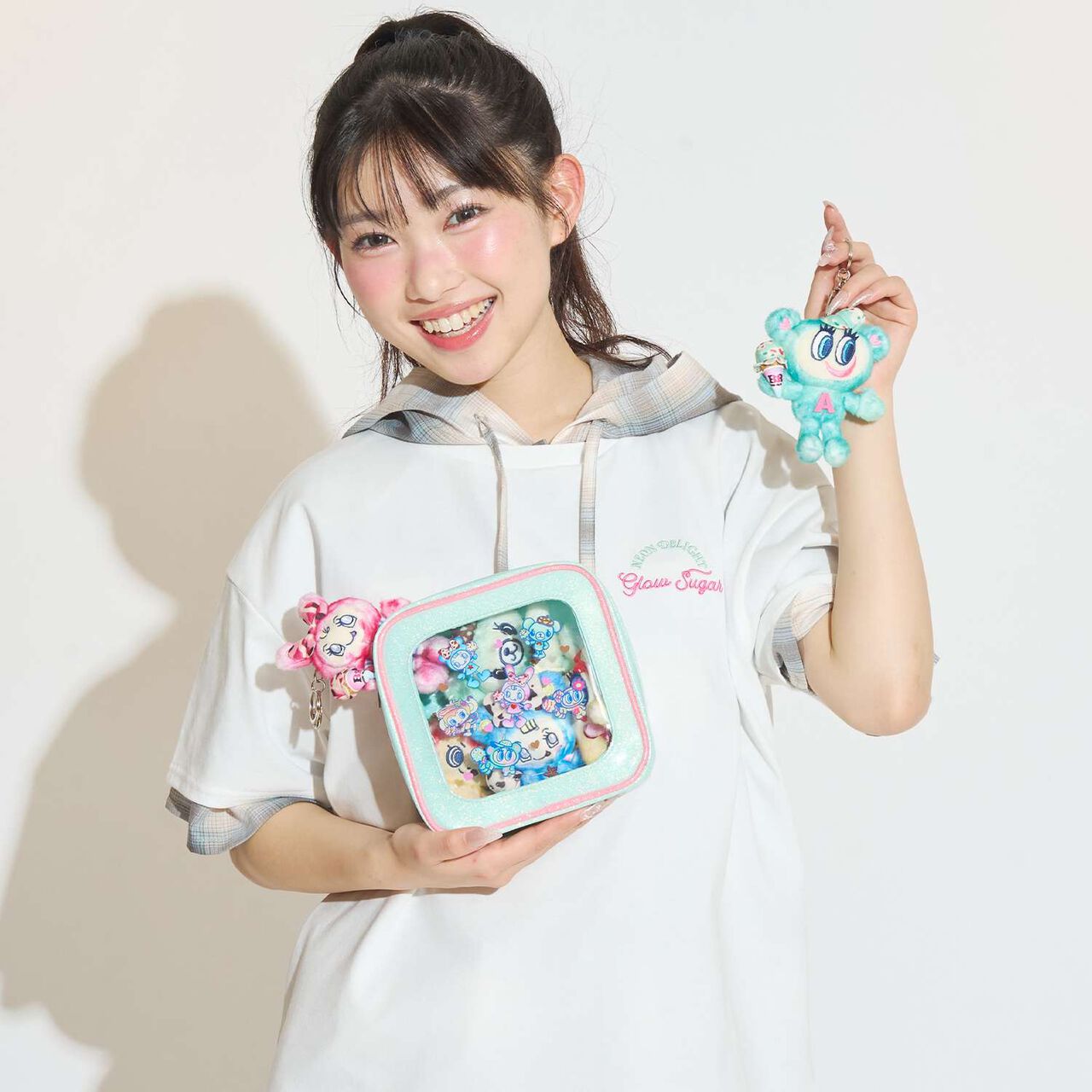 [31 Ice Cream] x Narumiya Characters Square Pouch,Multi color, large image number 7