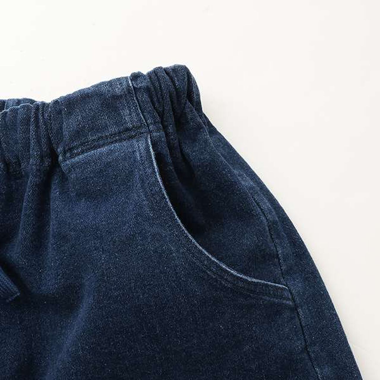 [FORGETNEVER] 2 WAY Denim Pants_GLSW,Deep blue, large image number 4