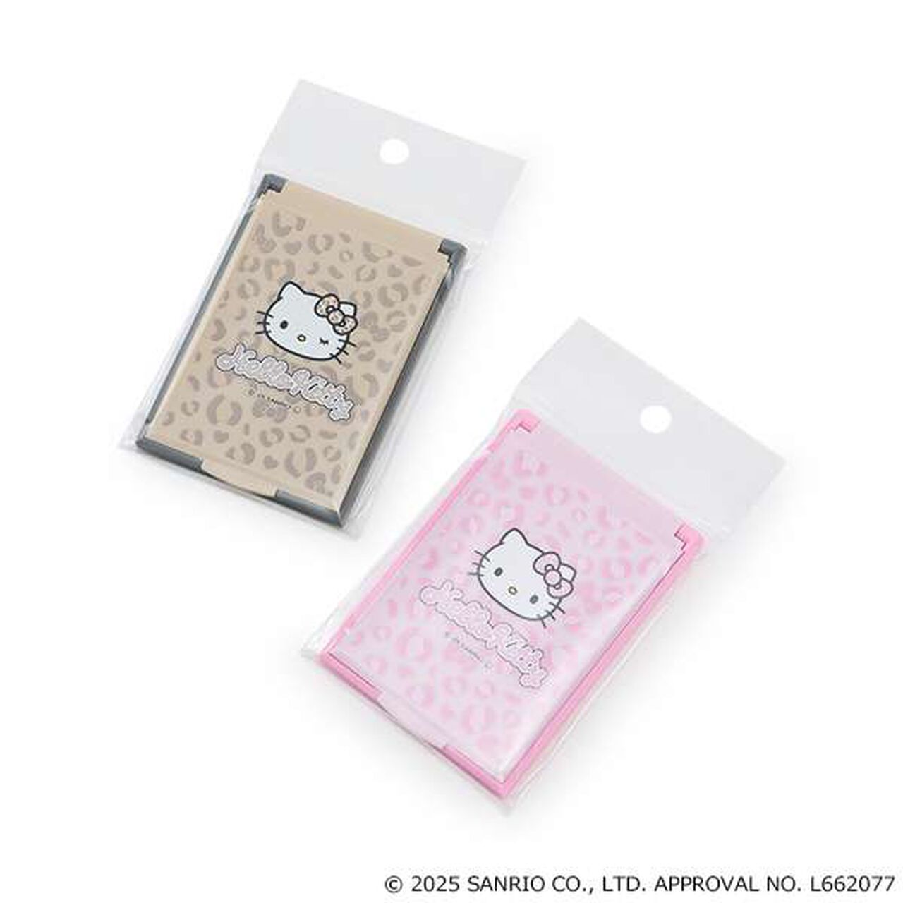 Hello Kitty Leopard Print Mini Mirror,Beige, large image number 3
