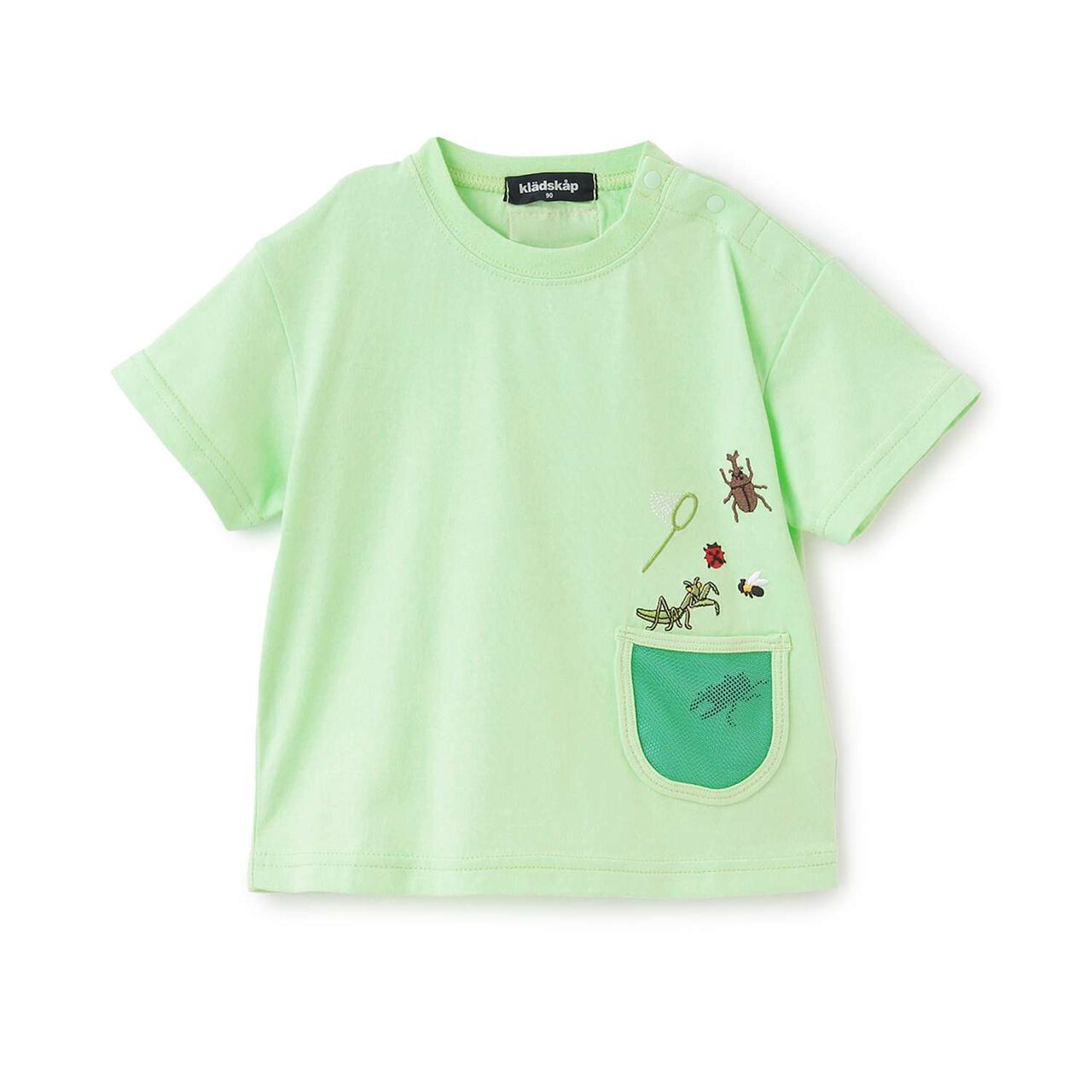 [Restock of Popular Item] Insect Pocket Short Sleeve T-Shirt,Light green, large image number 0